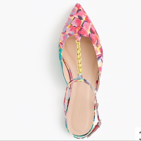 J.crew flats - chain link Ratti painted pineapple - Picture 2 of 4